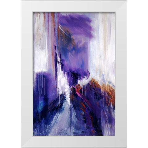 Along the Trail White Modern Wood Framed Art Print by Ridgeway, Bette