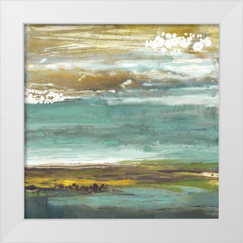 Samadhi White Modern Wood Framed Art Print by Rowan, Grace