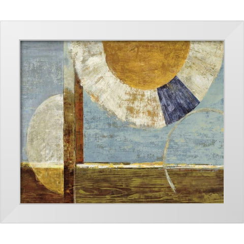 Passing Through White Modern Wood Framed Art Print by Dolce, Carmen