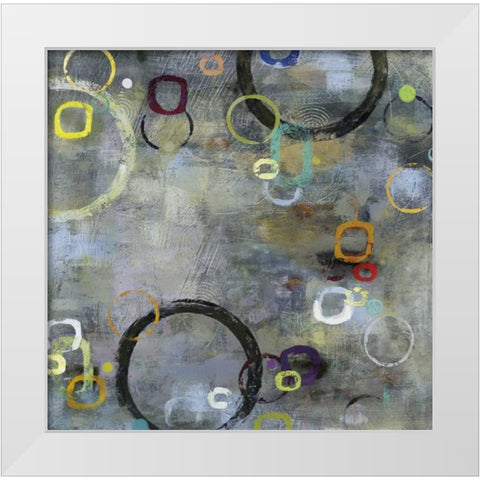 Binary I White Modern Wood Framed Art Print by Dolce, Carmen