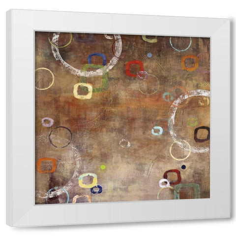 Binary II White Modern Wood Framed Art Print by Dolce, Carmen