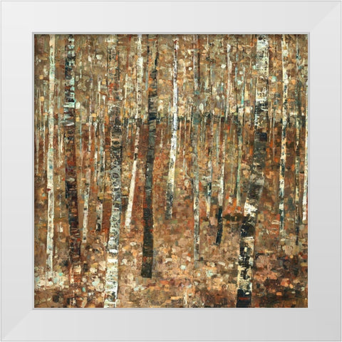 Fall Forest White Modern Wood Framed Art Print by Delton, Carmen