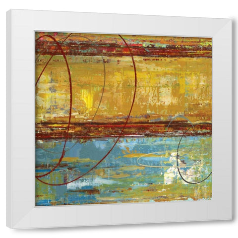 Posture I White Modern Wood Framed Art Print by Dolce, Carmen