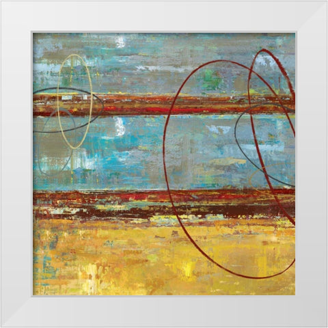 Posture II White Modern Wood Framed Art Print by Dolce, Carmen