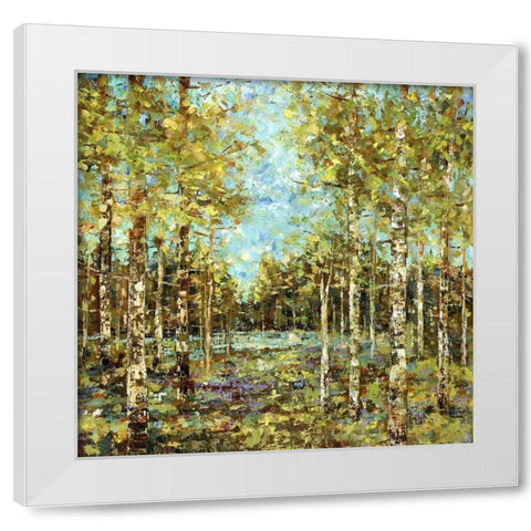 Pristine White Modern Wood Framed Art Print by Dolce, Carmen