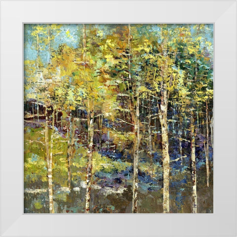 Promise White Modern Wood Framed Art Print by Dolce, Carmen