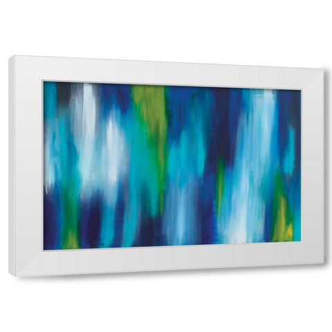Aquos White Modern Wood Framed Art Print by Soccio, Christine