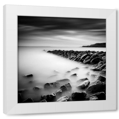 Clavells White Modern Wood Framed Art Print by Cherry, Rob