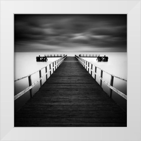 Hamworthy White Modern Wood Framed Art Print by Cherry, Rob