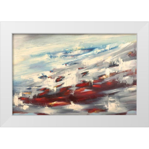 Solitude White Modern Wood Framed Art Print by Ligeros, Cynthia