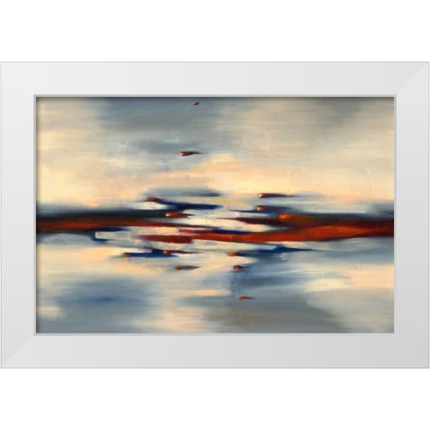 Becoming White Modern Wood Framed Art Print by Ligeros, Cynthia