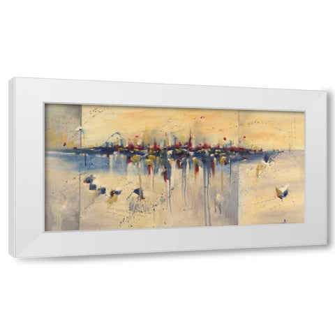 Charade of Desire White Modern Wood Framed Art Print by Ligeros, Cynthia