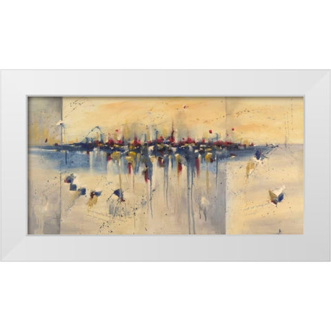 Charade of Desire White Modern Wood Framed Art Print by Ligeros, Cynthia