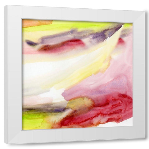 Crystaline I White Modern Wood Framed Art Print by Essue, Christine