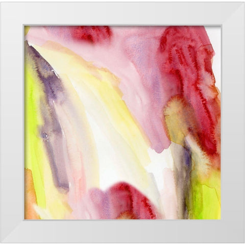 Crystaline II White Modern Wood Framed Art Print by Essue, Christine
