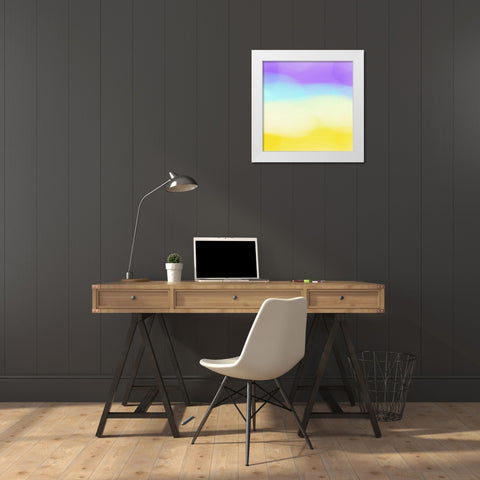 Glowing White Modern Wood Framed Art Print by Essue, Christina