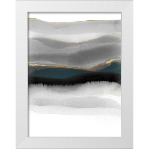 Impressions  White Modern Wood Framed Art Print by Essue, Christina