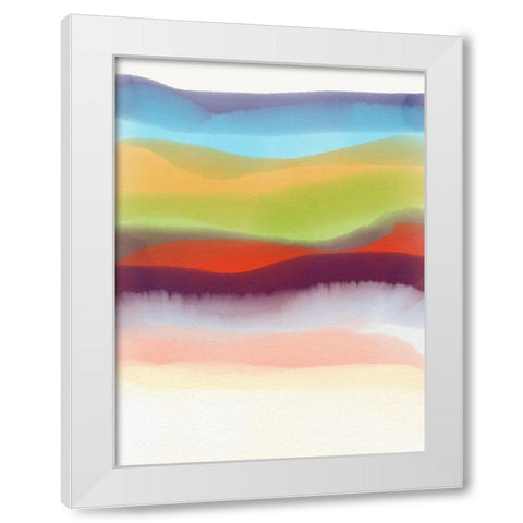 Impressions  White Modern Wood Framed Art Print by Essue, Christina