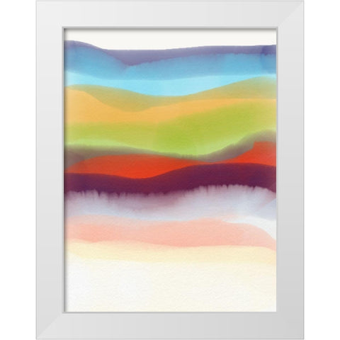 Impressions  White Modern Wood Framed Art Print by Essue, Christina
