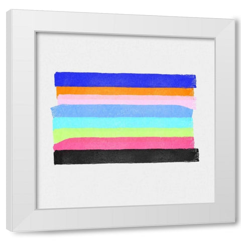 Linear Illusions I White Modern Wood Framed Art Print by Essue, Christina