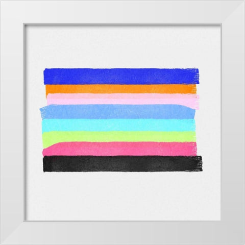 Linear Illusions I White Modern Wood Framed Art Print by Essue, Christina
