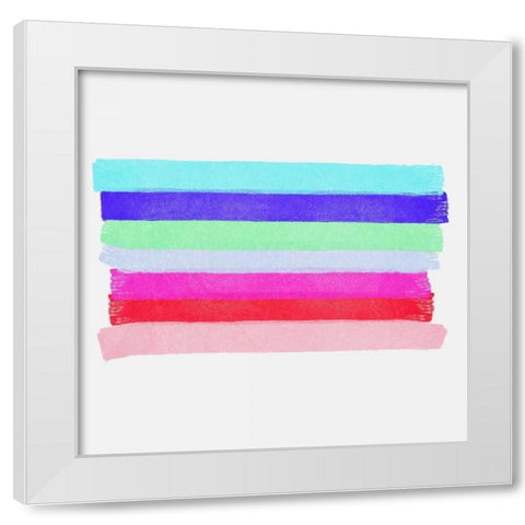 Linear Illusions II White Modern Wood Framed Art Print by Essue, Christina