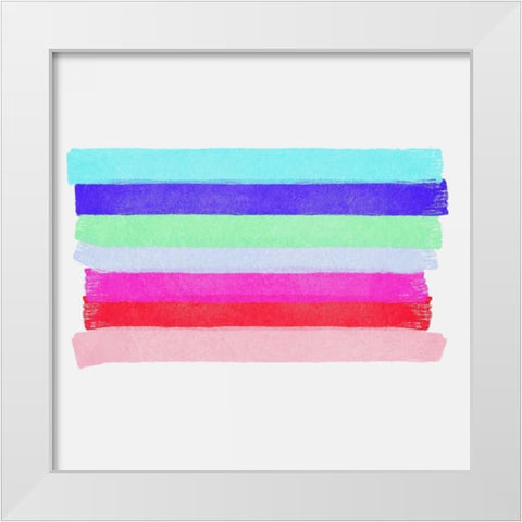 Linear Illusions II White Modern Wood Framed Art Print by Essue, Christina