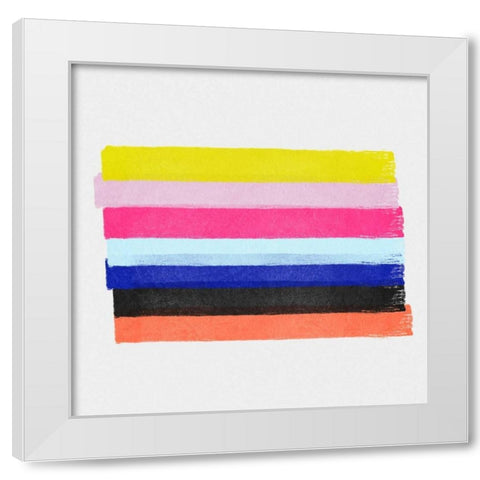 Linear Illusions III White Modern Wood Framed Art Print by Essue, Christina