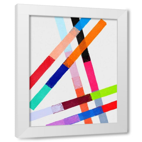 Blocking I White Modern Wood Framed Art Print by Essue, Christina