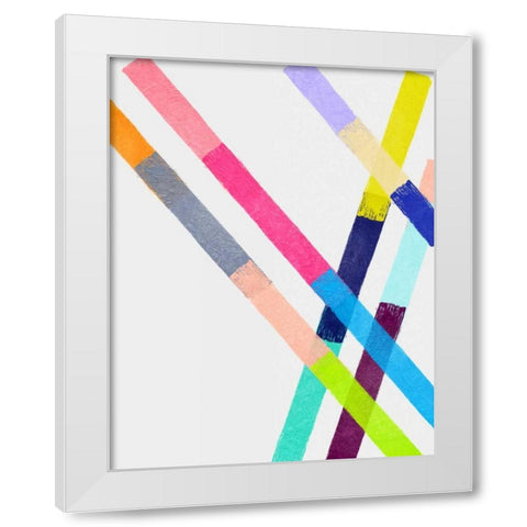 Blocking II White Modern Wood Framed Art Print by Essue, Christina