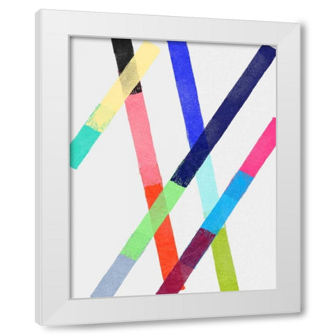 Blocking IV White Modern Wood Framed Art Print by Essue, Christina