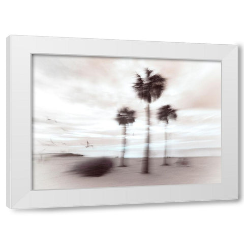Beach Nostalgia  White Modern Wood Framed Art Print by Connolly, Karin