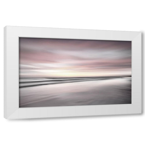 Pink Clouds  White Modern Wood Framed Art Print by Connolly, Karin