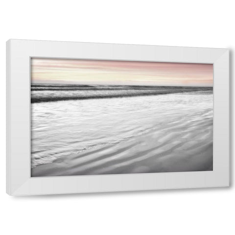 Silver Waters  White Modern Wood Framed Art Print by Connolly, Karin
