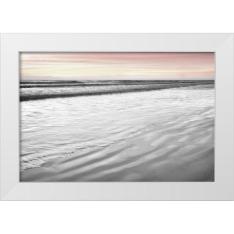 Silver Waters  White Modern Wood Framed Art Print by Connolly, Karin