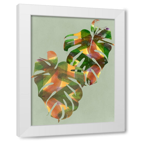 Tropical Monstera I White Modern Wood Framed Art Print by Project C