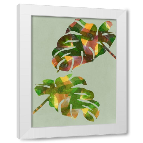 Tropical Monstera III White Modern Wood Framed Art Print by Project C