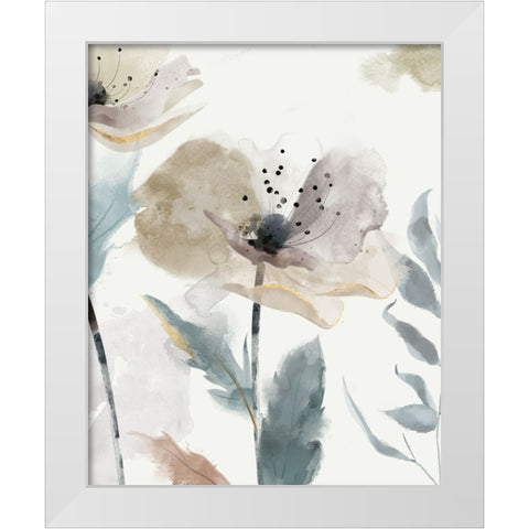 Enchanted Garden I White Modern Wood Framed Art Print by Jacob Q