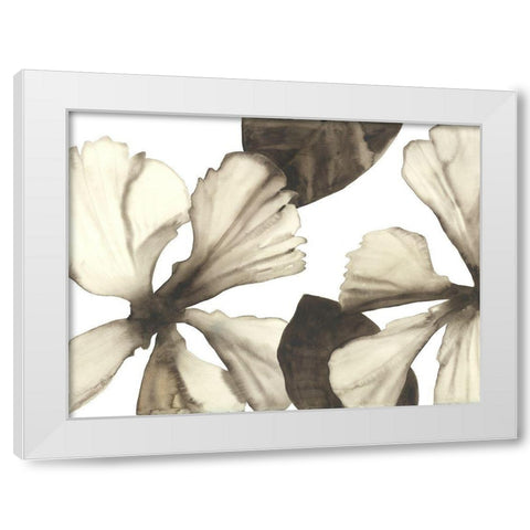 Hibiscus I White Modern Wood Framed Art Print by Hendrick, Cathy