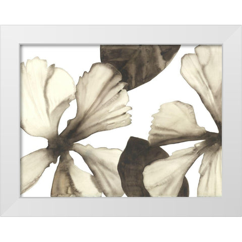 Hibiscus I White Modern Wood Framed Art Print by Hendrick, Cathy