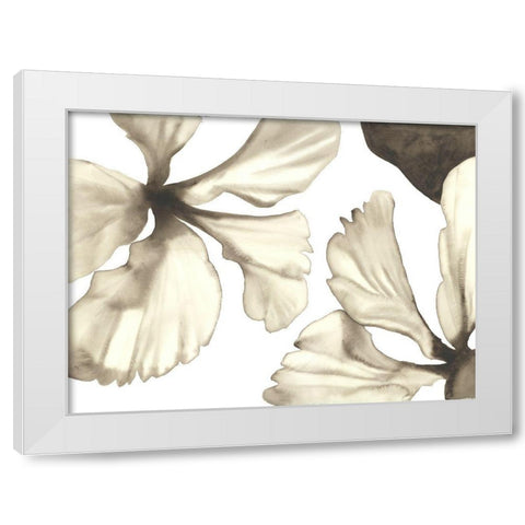 Hibiscus II White Modern Wood Framed Art Print by Hendrick, Cathy