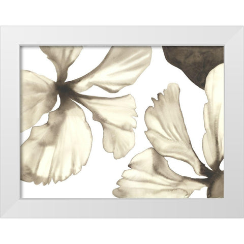 Hibiscus II White Modern Wood Framed Art Print by Hendrick, Cathy