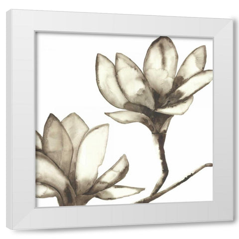 Magnolia III White Modern Wood Framed Art Print by Hendrick, Cathy