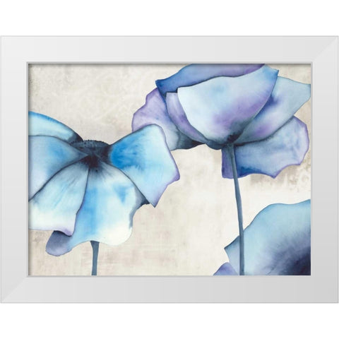 Poppy Avenue I White Modern Wood Framed Art Print by Hendrick, Cathy