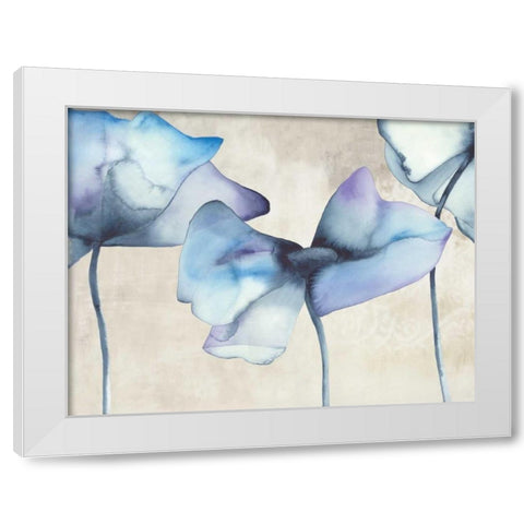 Poppy Avenue II White Modern Wood Framed Art Print by Hendrick, Cathy