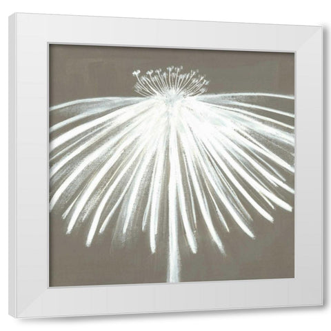 White Bloom II White Modern Wood Framed Art Print by Hendick, Cathy