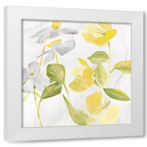 Light Bouquet I White Modern Wood Framed Art Print by Hendrick, Cathy