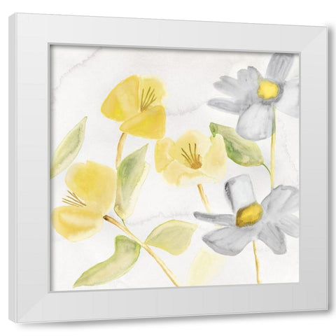 Light Bouquet II White Modern Wood Framed Art Print by Hendrick, Cathy