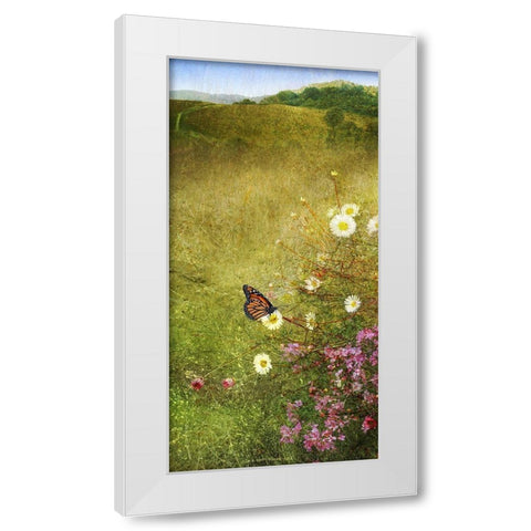 In the Meadow I White Modern Wood Framed Art Print by Vest, Chris
