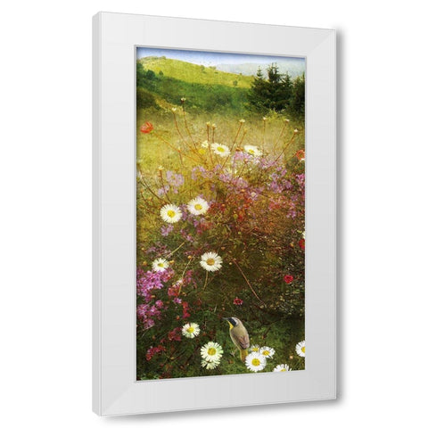 In the Meadow II White Modern Wood Framed Art Print by Vest, Chris